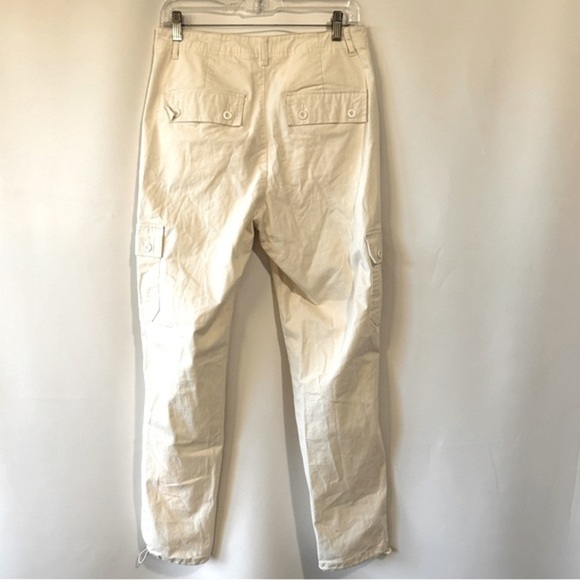 ASOS DESIGN Men’s White Cargo Regular Rise Tapered Pants Size 30x32 - Picture 8 of 11